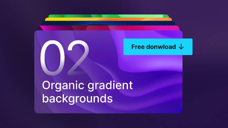 02 organic gradient backgrounds figma ui kit