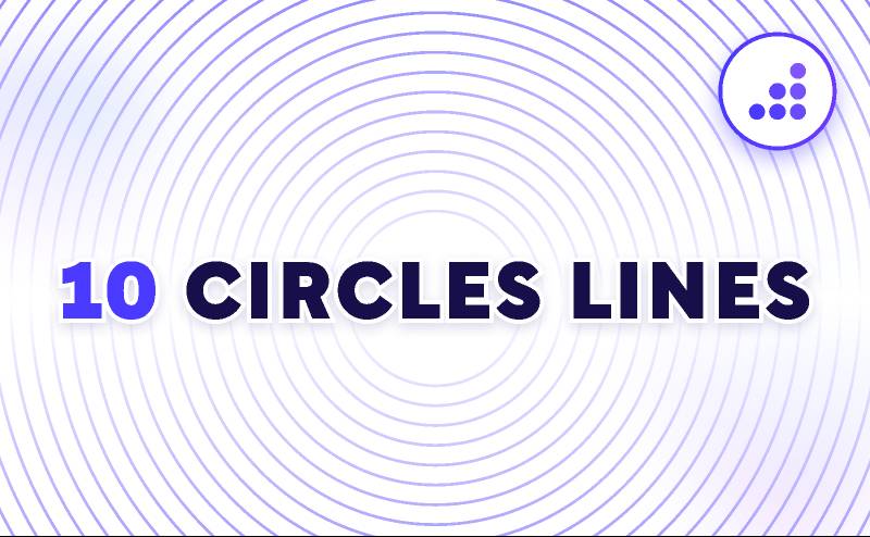 10 Circle Lines Figma Illustrations