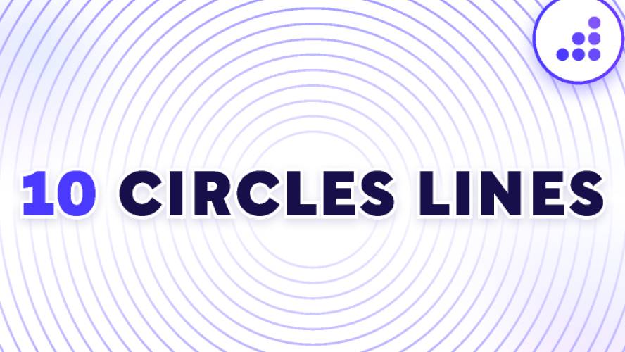 10 Circle Lines Figma Illustrations