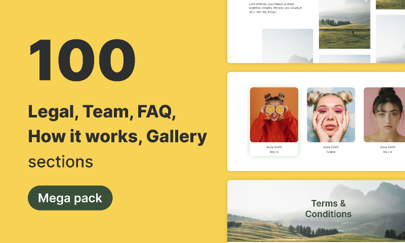 100 - FAQ - Team - Legal - Gallery