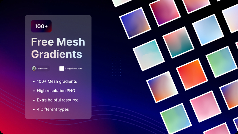 100+ Free Mesh Gradients Figma Template