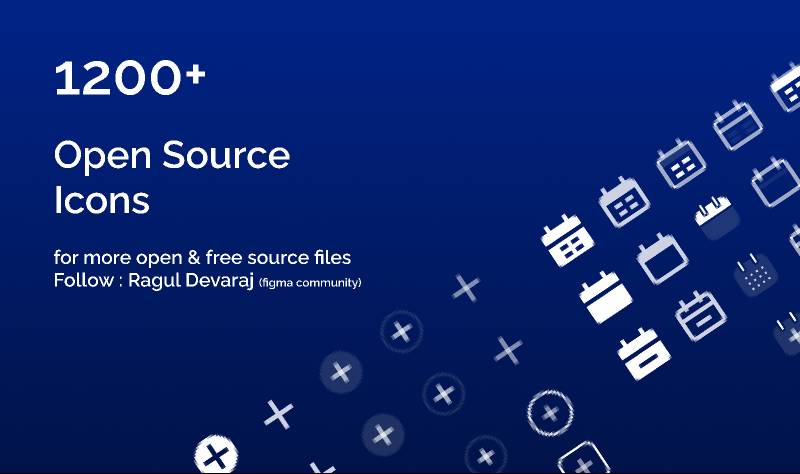 1200+ Open Source Icons Figma Resource