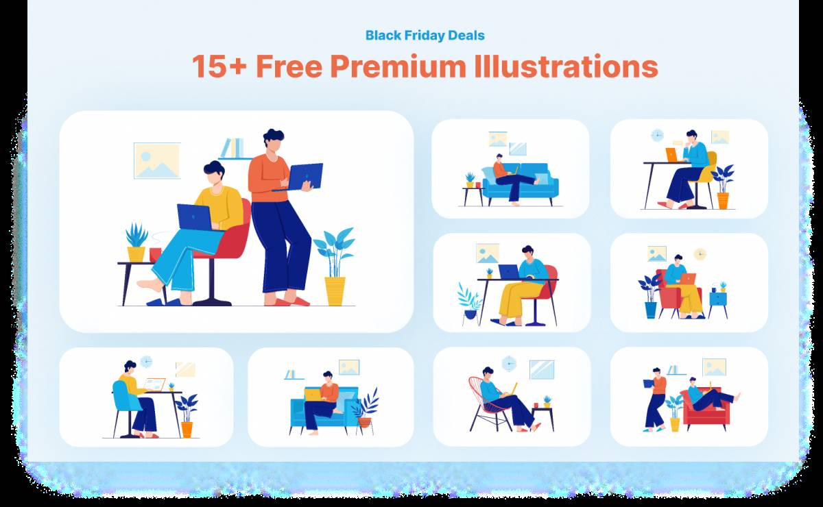 15+ free illustrations figma