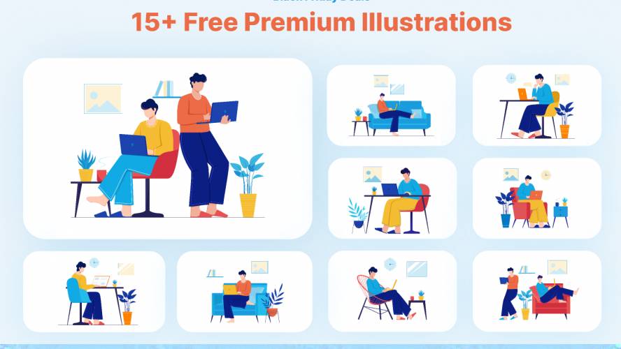 15+ free illustrations figma