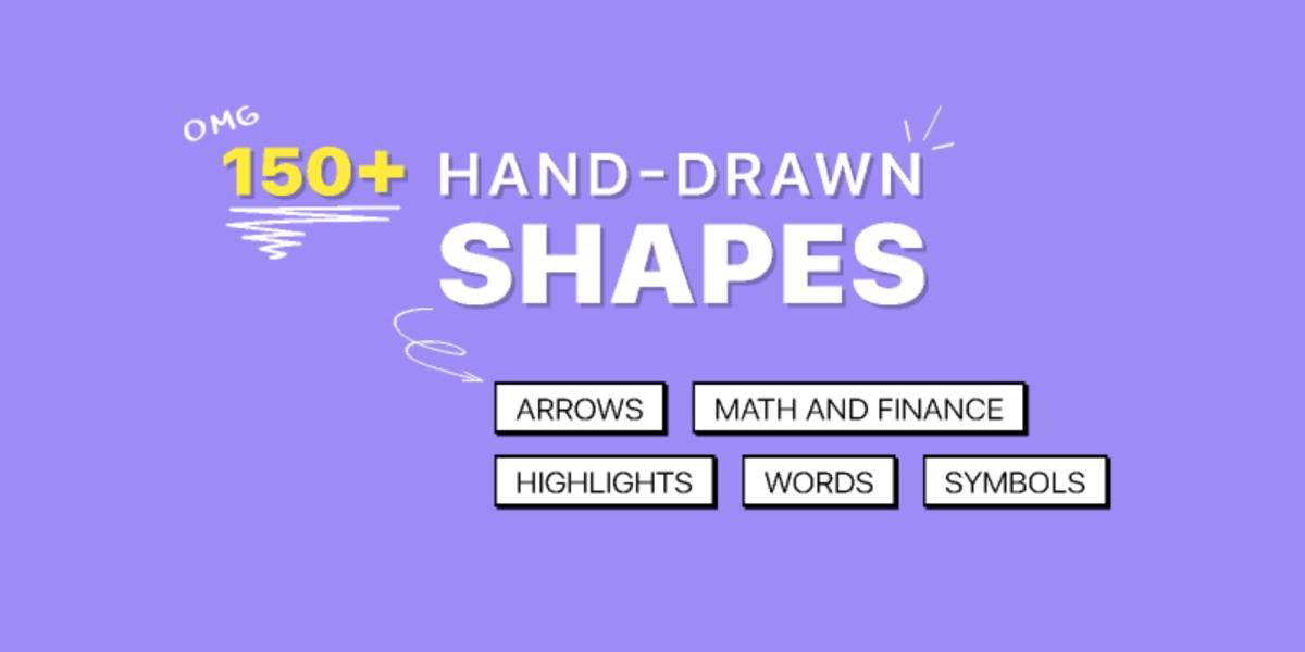 150+ Hand-Drawn Free Vector Shapes