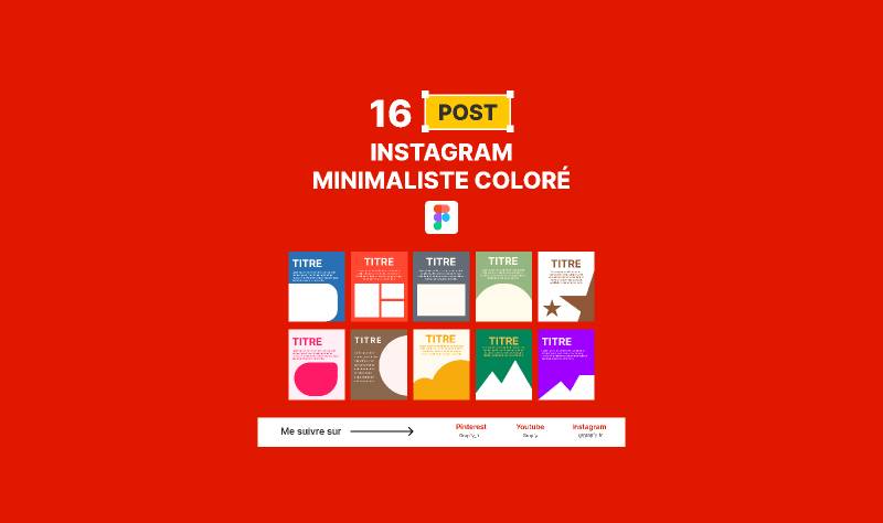 16+ Posts Instagram Figma Template