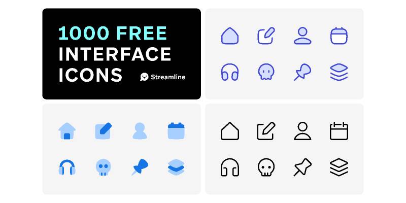 1K+ Interface Vector Icons Figma Template