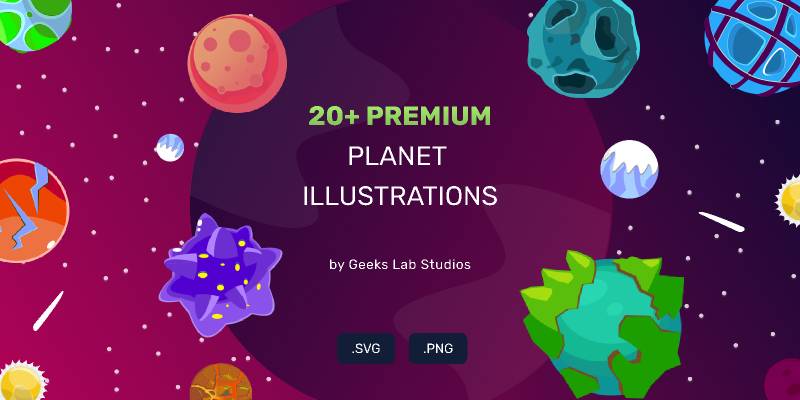 20+ Premium Planet Illustrations figma