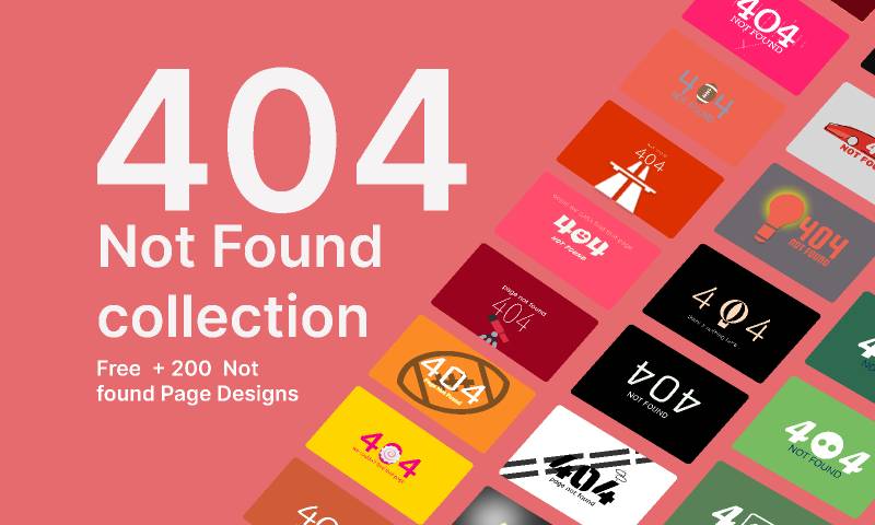 200+ 404's Collection - Not found Page Figma Template