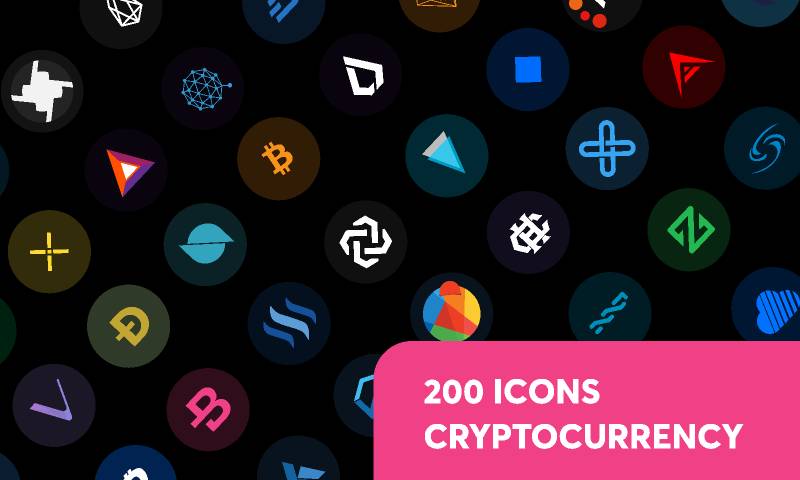 200 Cryptocurrency Icons Figma Design