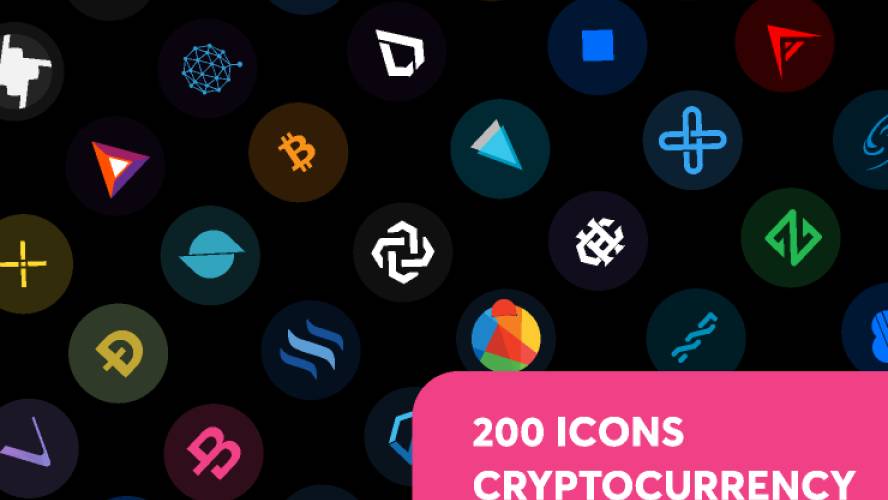 200 Cryptocurrency Icons Figma Design