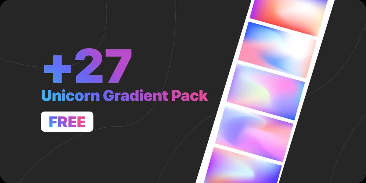 +27 Unicorn Gradient Pack for FREE