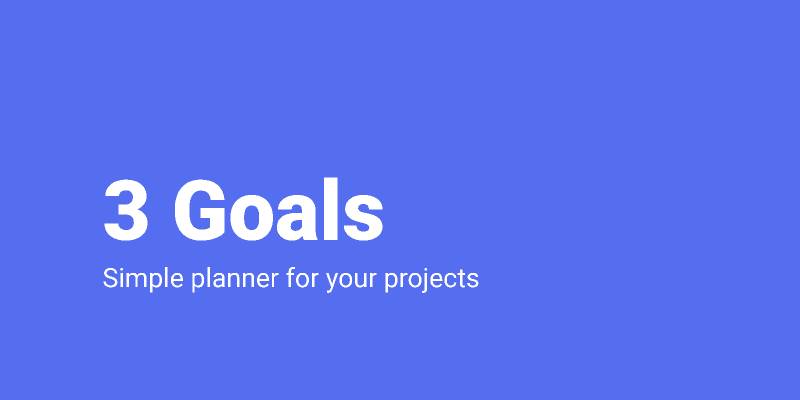 3 Goals Simple ToDo List Figma Template