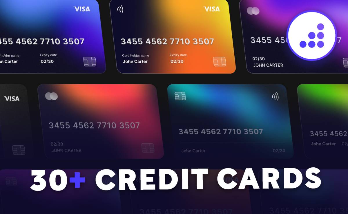 30+ Credit Card Designs - Figma