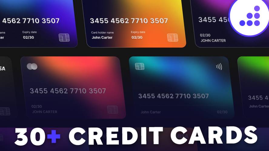30+ Credit Card Designs - Figma