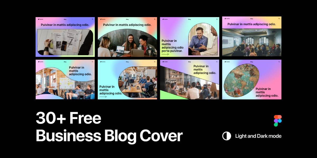 30+ Free Business Blog Cover Figma Website Template