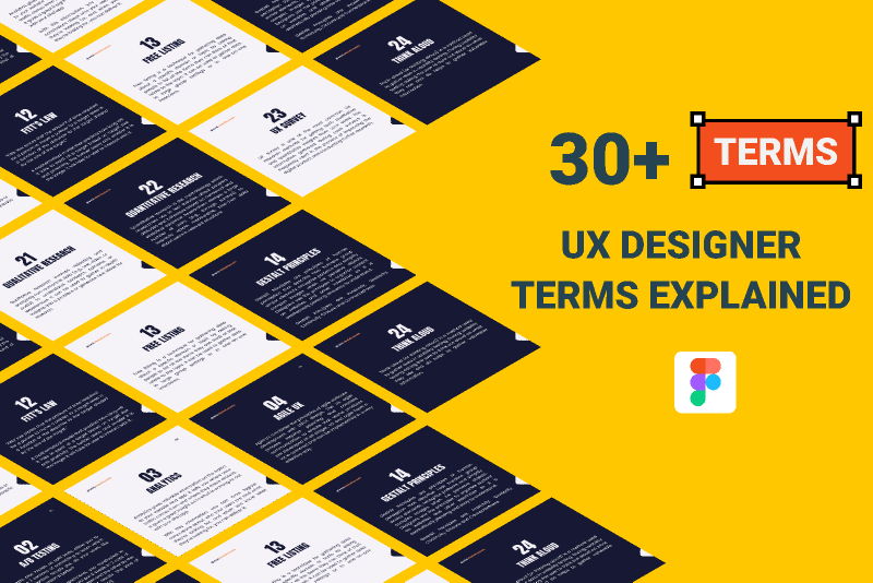 30 Terms every UX designer should know Figma learning