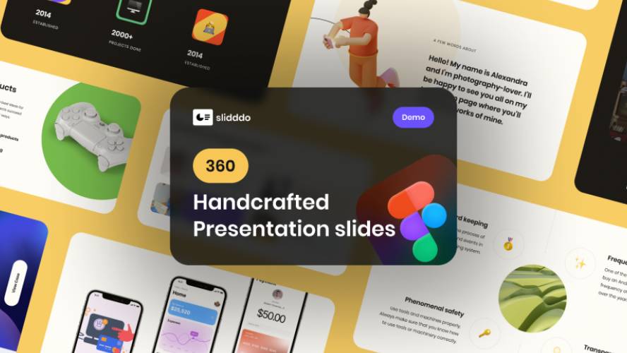 360 Clean Slides Figma Template
