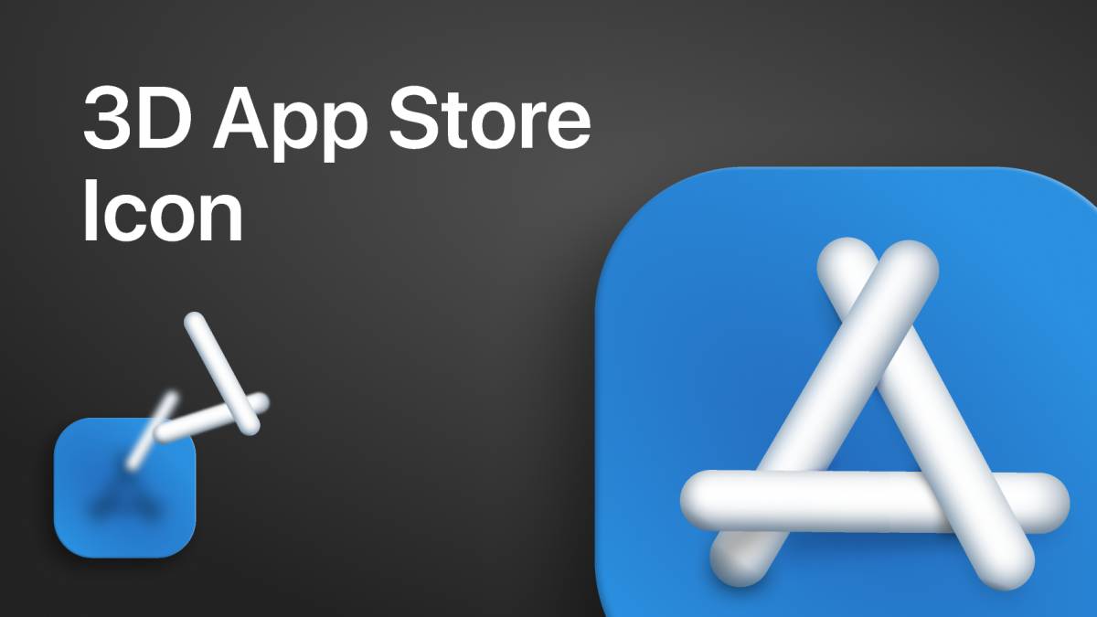 3D App Store Icon Figma free