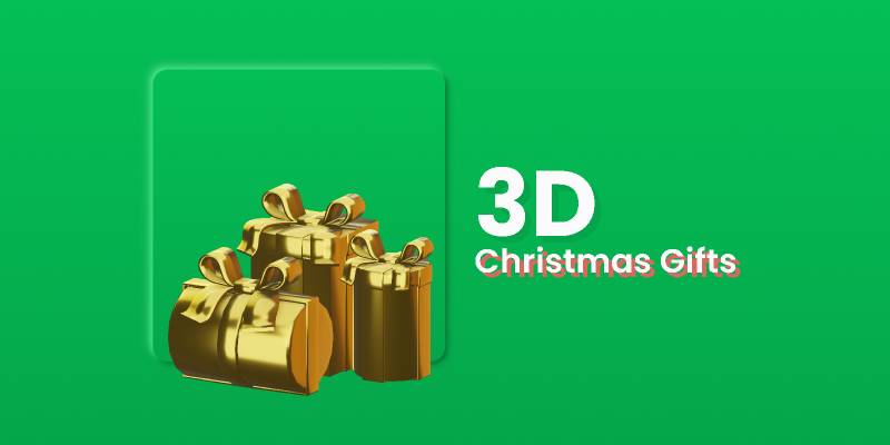 3D Christmas Gifts Figma Template