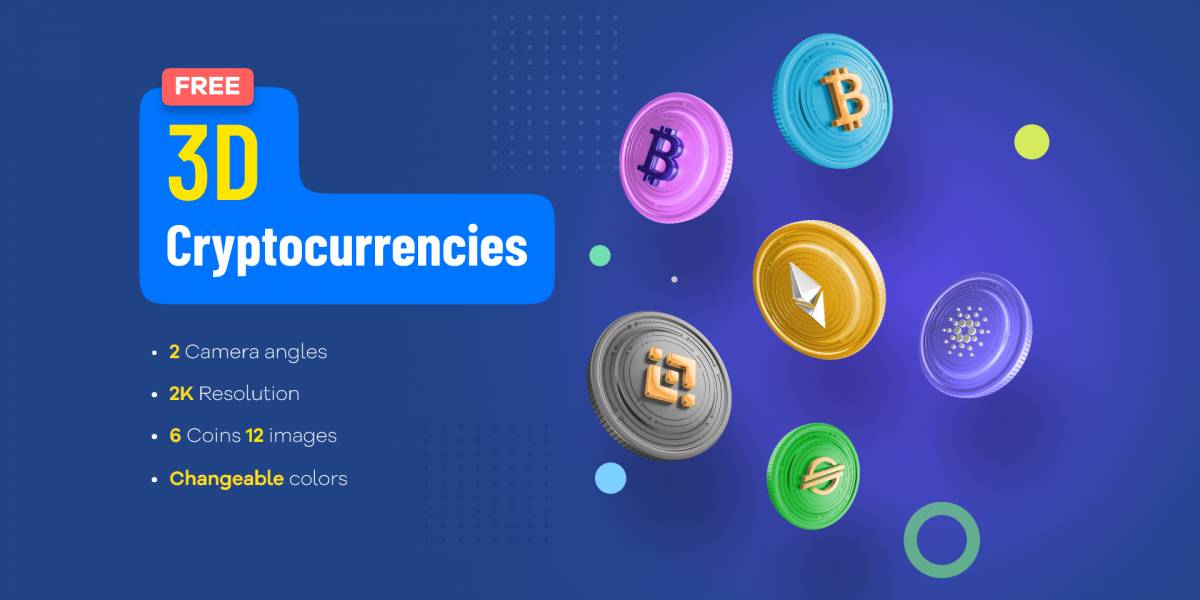 3d Editable Cryptocurrencies Figma Template