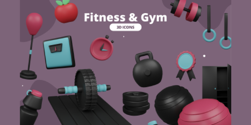 3D Icon Pack- Fitness & Gym