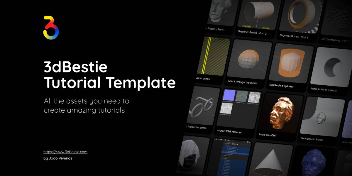 3dBestie - Tutorial Template Figma Template