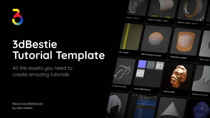 3dBestie - Tutorial Template Figma Template