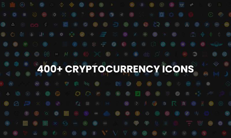 400+ Cryptocurrency Icons Figma