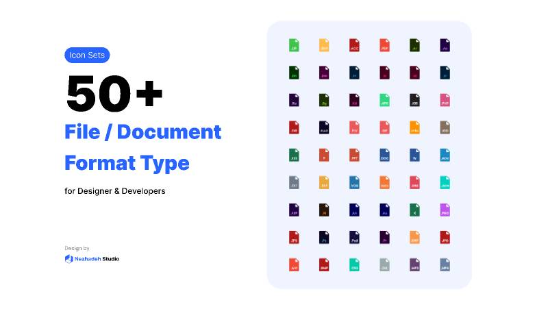 50+ File Document Format Type Figma Icons