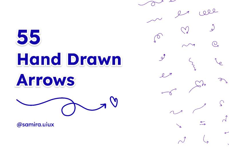 55 Hand Drawn Arrows Figma Illustration