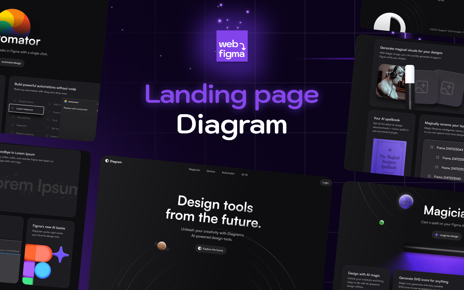 Diagram — Landing Page UI — Web to Figma