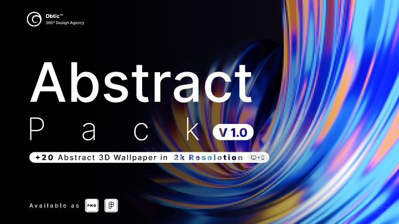 Abstract Pack Figma Free Wallpaper Template