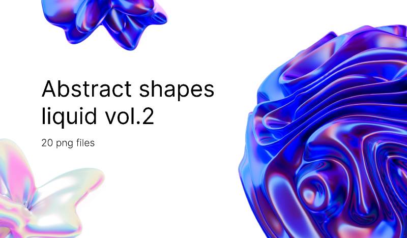 Abstract shapes (liquid 2) Figma Template