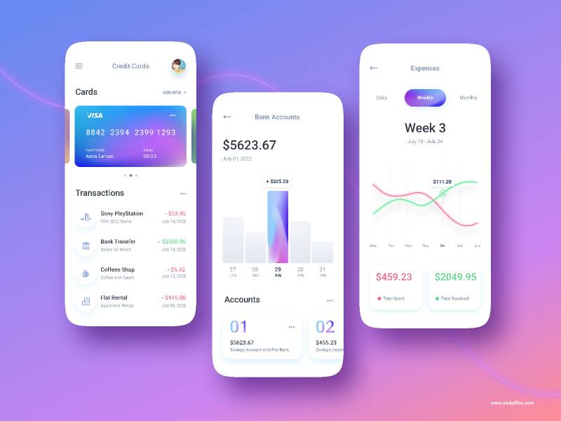 Account Balance App Figma Mobile Template