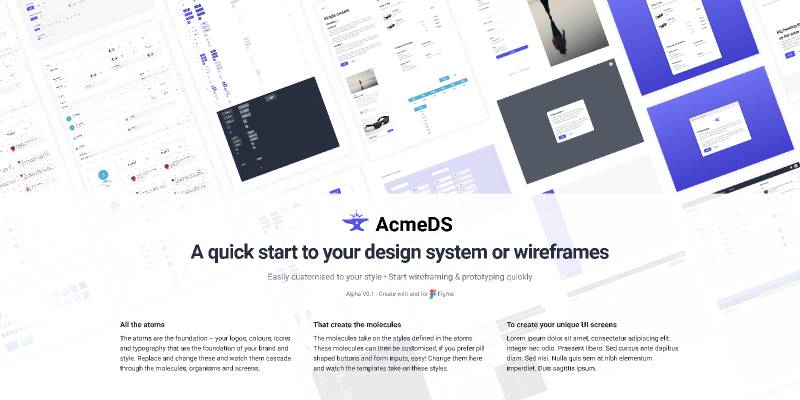 AcmeDS - Open Source Design System Figma