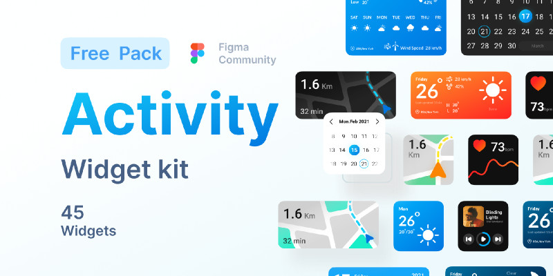 Activity Widget - 45+ widget