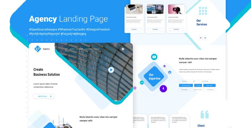 Agency Landing Page Figma Website Template
