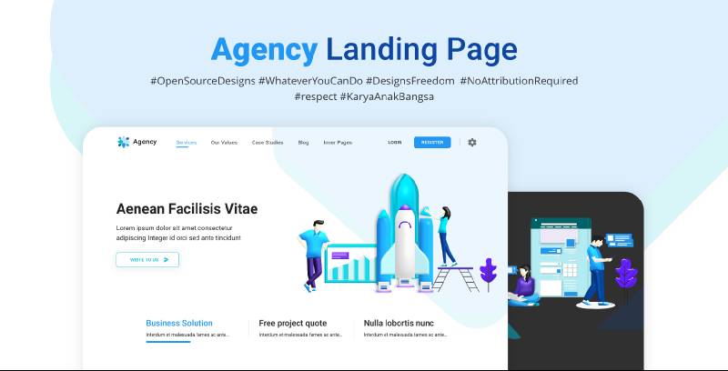 Agency Landing Page Figma Website Template