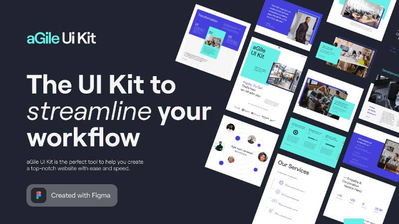 Agile Startup UI KIT - Product Preview Figma Template