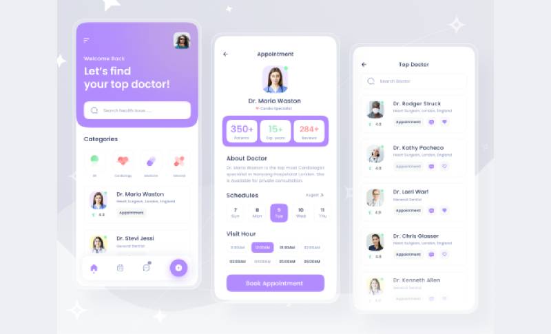 Aid+ Online Doctor Appointment App Figma Ui Kit