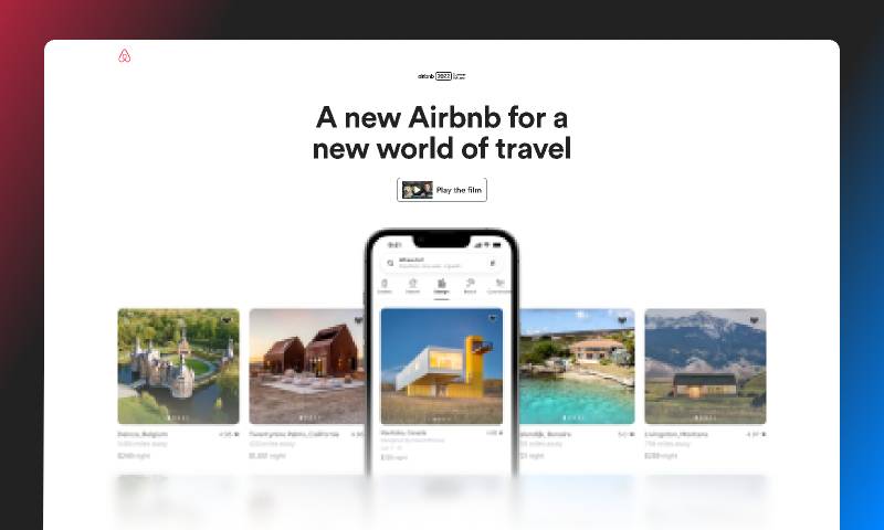 Airbnb Summer Release Figma Website Template