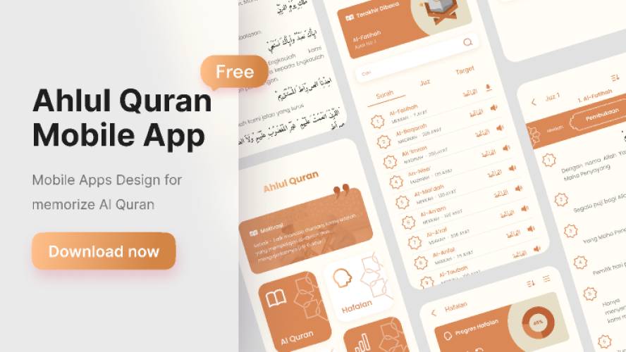 Al Quran Mobile Apps Figma Template