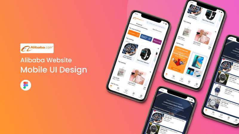 Alibaba Website Mobile UI Design Figma Template