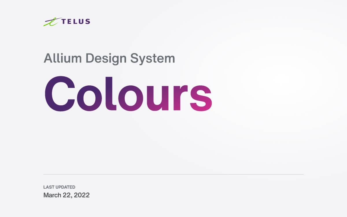 Allium Design System - Allium Colours