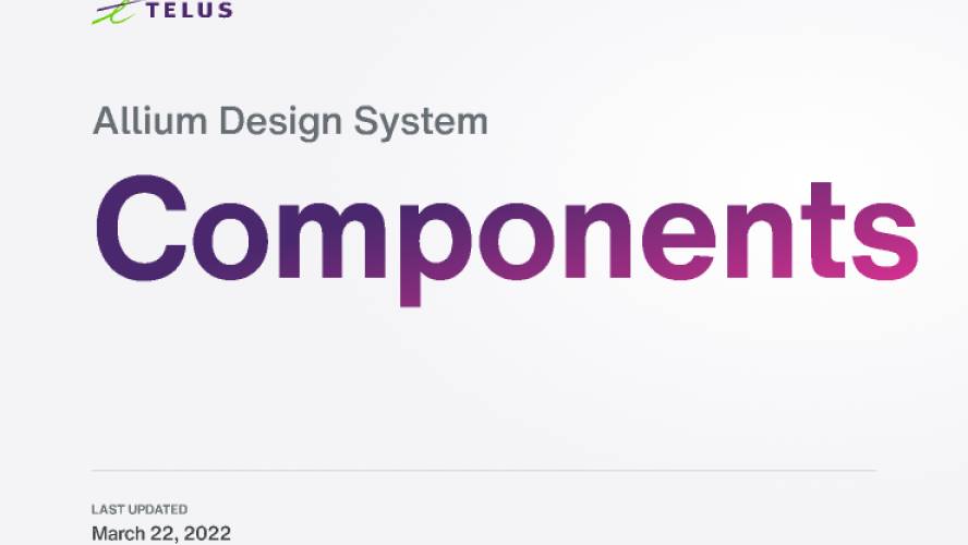 Allium Design System - Allium Components