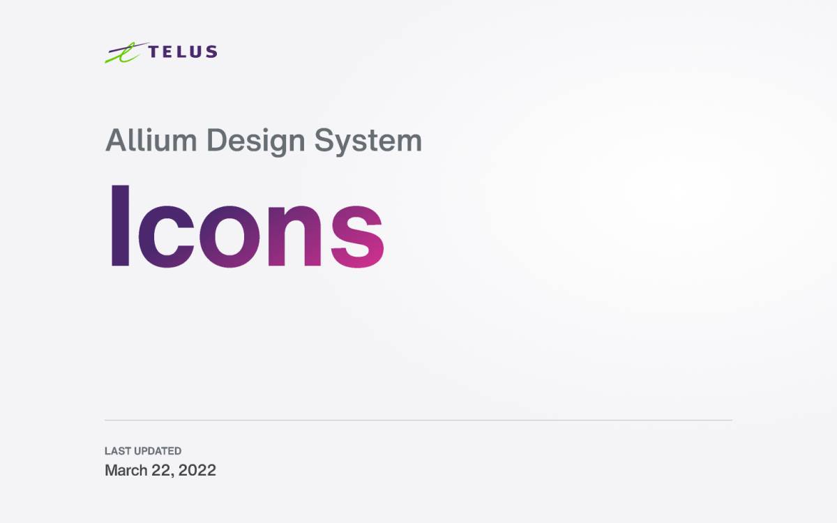 Allium Design System - Allium Icons