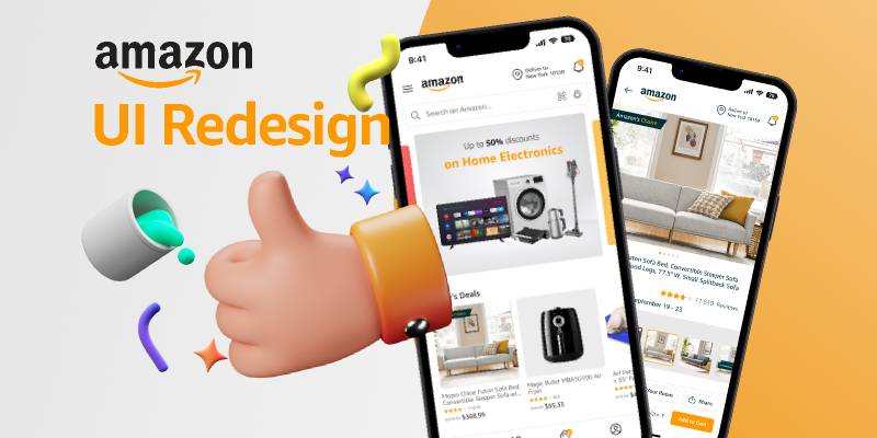 Amazon App UI Redesign Figma Mobile Template