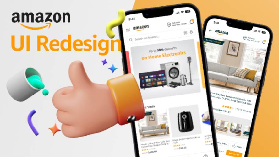 Amazon App UI Redesign Figma Mobile Template