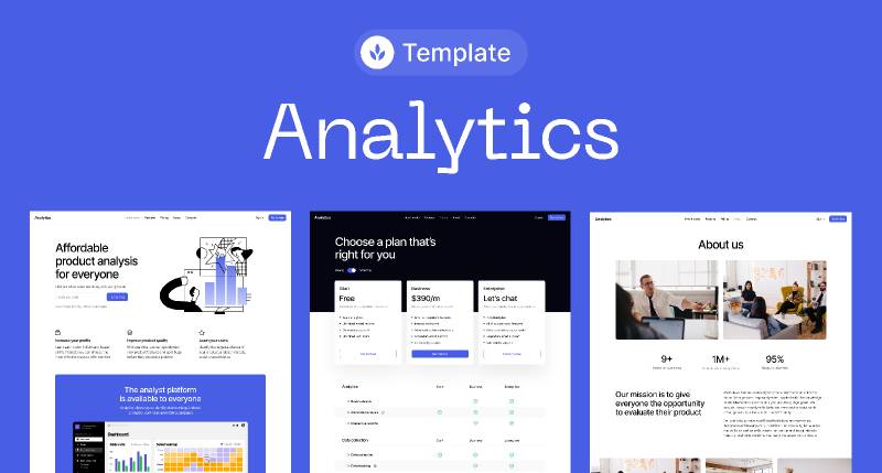 Analytics Figma Website Template